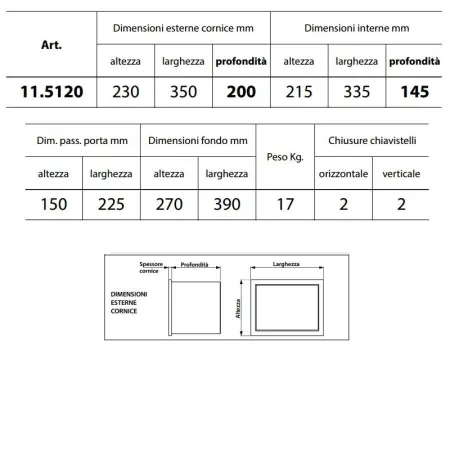 Cassaforte Mottura Personal 11.5120 Combinazione Meccanica S2