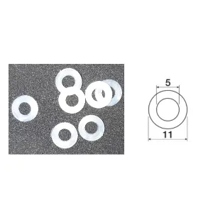 RONDELLA PLASTICA/TEFLON D.5,5X11 ( 50 PEZZI )