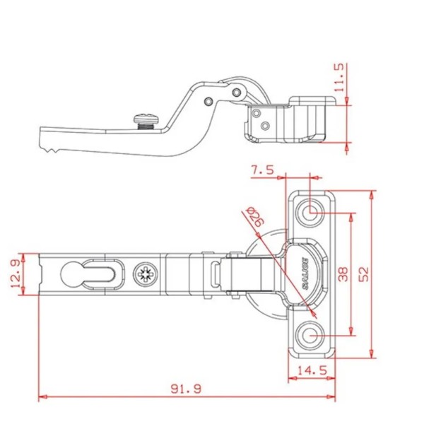 CERNIERA SALICE D.26 COLLO  art.C6A7S99