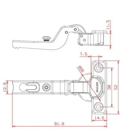 CERNIERA SALICE D.26 COLLO  C6A7S99 CERNIERA SALICE D.26 COLLO  C6A7S99