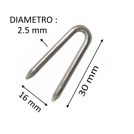 CAMBRETTE N.16 DIAMETRO 2.5 MM LUNGHEZZA 30 MM