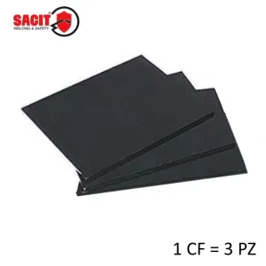 VETRO NERO 75 X 98 MM X MASCHERA SALDATORE