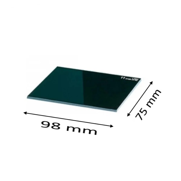 VETRO NERO 75 X 98 MM X MASCHERA SALDATORE