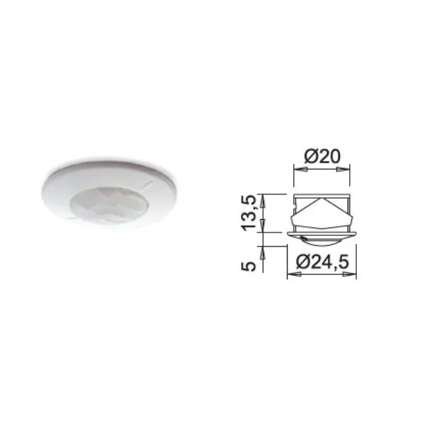 SENSORE DI MOVIMENTO PIR-XD CON CAVO 2000 MM PER X-DRIVER -PROMO-