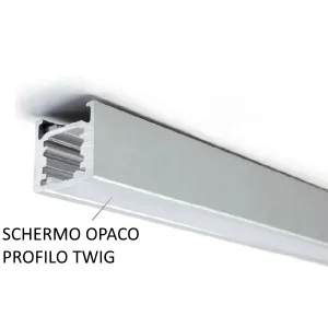 SCHERMO OPACO PER PROFILO ALLUMINIO TWIG L.3000 MM DOMUS LINE OFFERTA