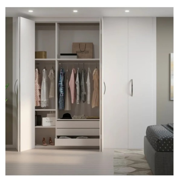 KIT 2 ANTE SCORREVOLI PIEGHEVOLI SENZA GUIDA INFERIORE