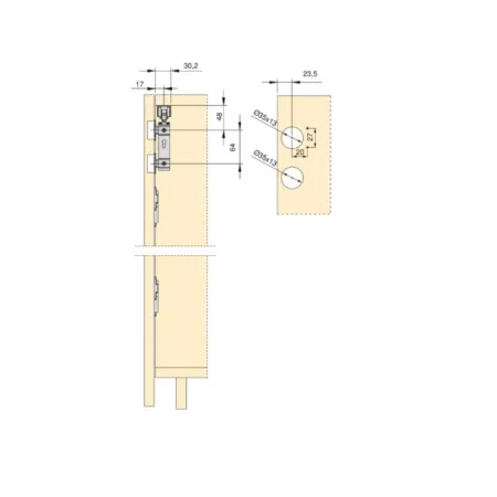 KIT 2 ANTE SCORREVOLI PIEGHEVOLI SENZA GUIDA INFERIORE