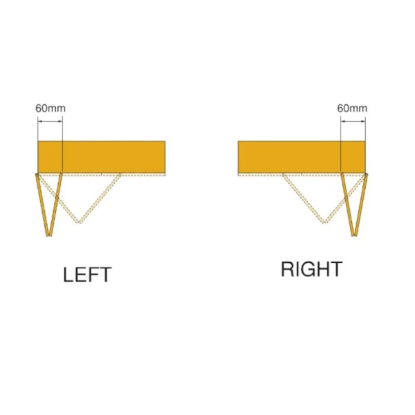 KIT 2 ANTE SCORREVOLI PIEGHEVOLI SENZA GUIDA INFERIORE