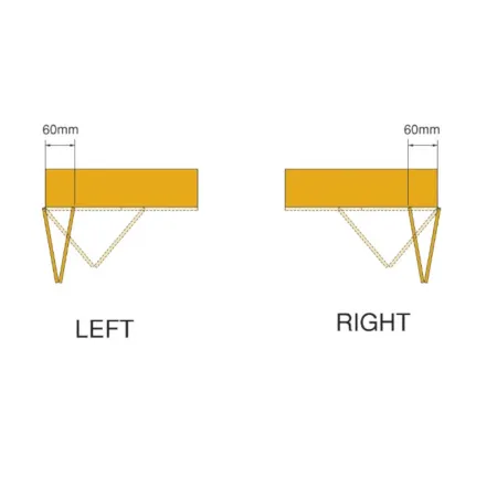 KIT 2 ANTE SCORREVOLI PIEGHEVOLI SENZA GUIDA INFERIORE