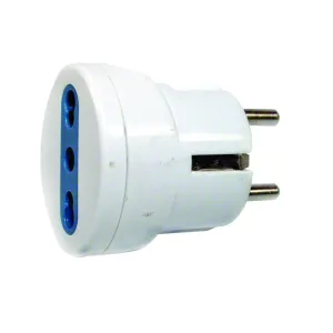ADATTATORE SPINA SCHUKO-PRESA 10/16A FAEG BIANCO