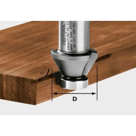 FRESA FESTOOL D.27 - 45° PER OFK 500 senza cuscinetto