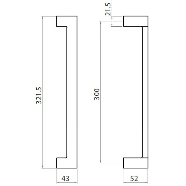MANIGLIONE GPB YORK-Z CROMO SATINATO