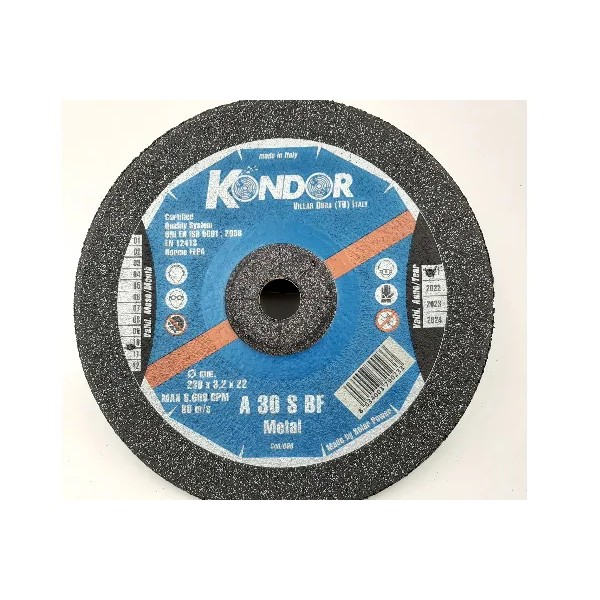 DISCO ABRASIVO KONDOR PER FERRO D.230X3,2X22 mm