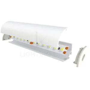 PROFILO PER LED ANGOLARE CON COPERTURA OPACA BARRA DA 3 MT.