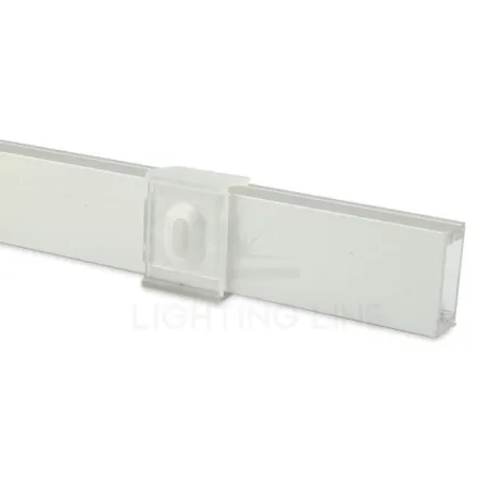 STAFFA IN PLASTICA PER IL FISSAGGIO DEL PROFILO PER LED RETTANGOLARE