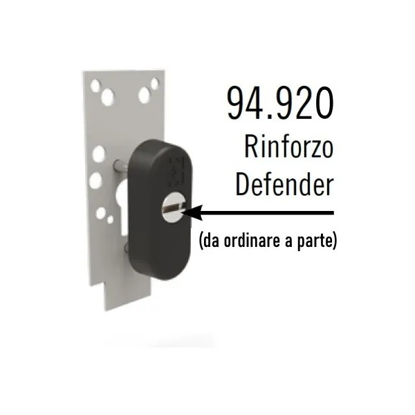 PISTRA DI FISSAGGIO FERROGLIETTO MOTTURA 38.328 D/S PER IL MONTAGGIO DI UN DEFENDER