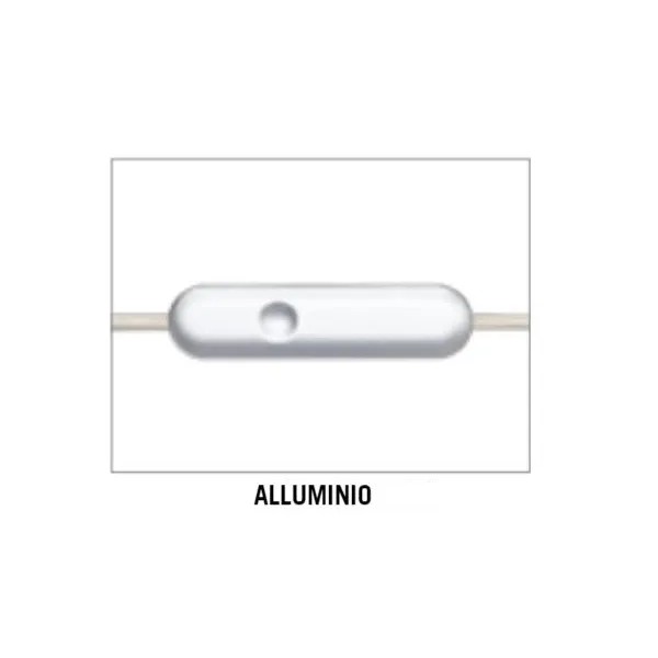 LED FLESSIBILE IN SILICONE 2500MM LUCE NATURALE CON INTERRUTTORE TOUCH ARGENTO -PROMO-