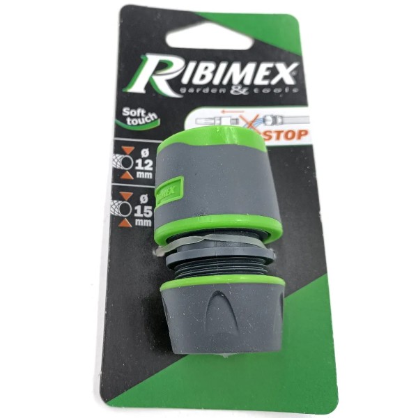 RACCORDO PORTAGOMMA CON ACQUASTOP X TUBI 12-15 MM
