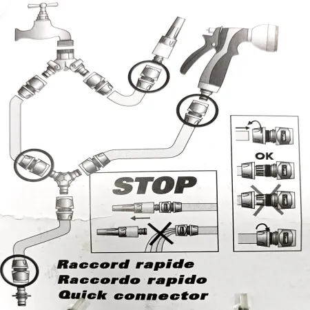 RACCORDO PORTAGOMMA CON ACQUASTOP X TUBI 12-15 MM