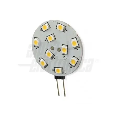 LAMPADINA PIATTA 10 LED ATTACCO G4 2,2W B.N. LAMPADINA PIATTA 10 LED ATTACCO G4 2,2W B.N.
