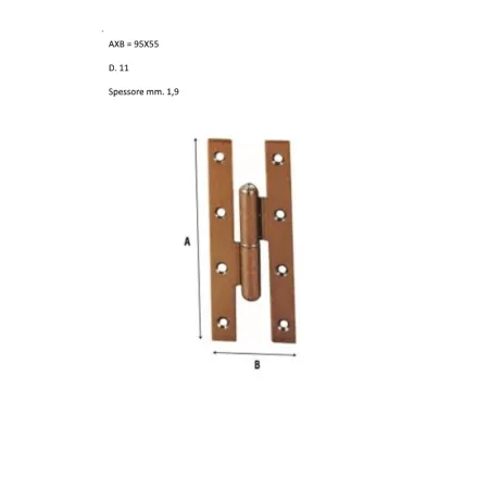 CERNIERA 105 AL 095X55 SX