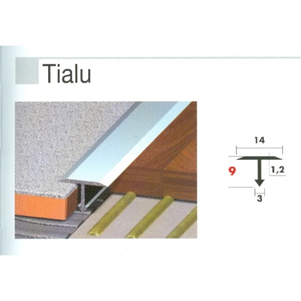 PASSATOIA A T  MT 2,7 ALLUMINIO ANODIZZATO