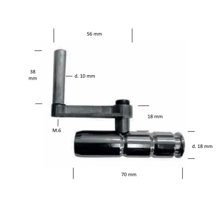KIT RICAMBIO PERNO CROMATO PER LIMITATORE DI APERTURA DIERRE