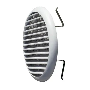 GRIGLIA AEREAZIONE D.155 PLASTICA BIANCA