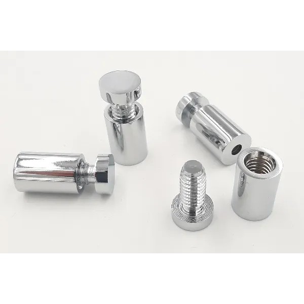 DISTANZIALE PER TARGHE D.13 H.19 mm CROMATO -PROMO-