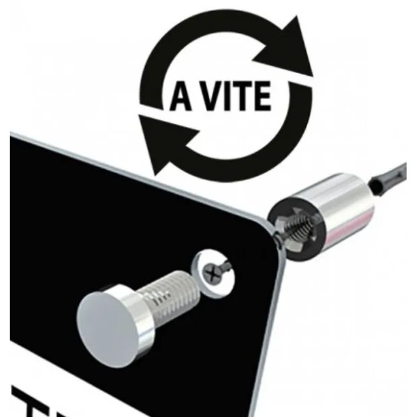 DISTANZIALE PER TARGHE D.13 H.19 mm CROMATO -PROMO-