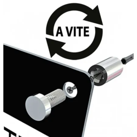 DISTANZIALE PER TARGHE D.13 H.19 mm CROMATO -PROMO-