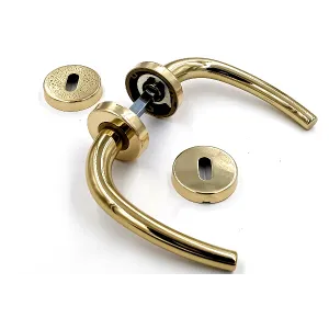 MANIGLIA GPB MILENA RB8 OTTONE LUCIDO