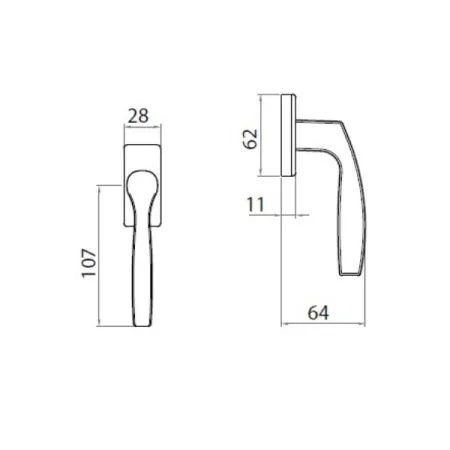 DK GPB GABRY ALLUMINIO ANODIZZATO ARGENTO