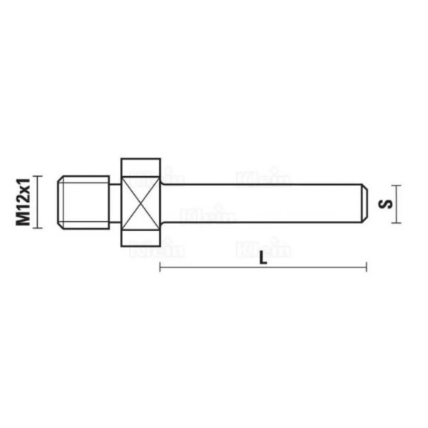 ALBERINO KLEIN PORTAPUNTE/FRESE M12X1 Gambo:12 mm