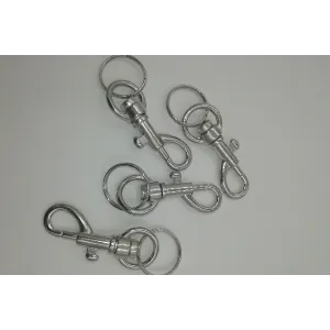 MOSCHETTONE PORTACHIAVI PICCOLO MM.62 CON ANELLO