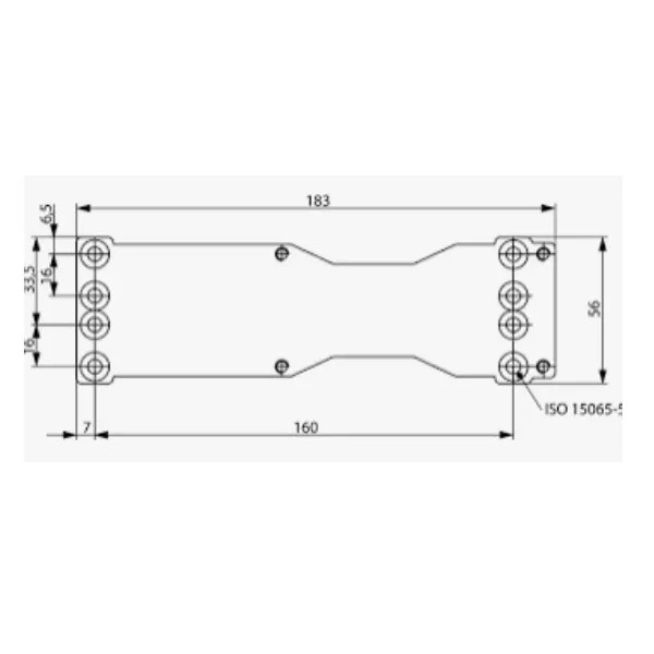 PIASTRA MONTAGGIO AC174  X 609 ALLUMINIO    (E)