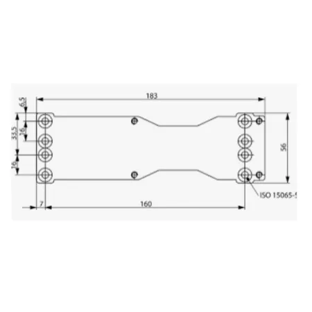 PIASTRA MONTAGGIO AC174  X 609 ALLUMINIO    (E)