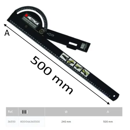 GONIOMETRO METRICA MULTIFUNZIONE MM.500 -PROMO-