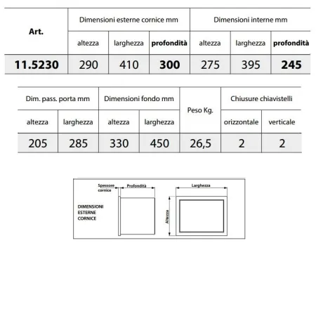 Cassaforte Mottura Personal 11.5230 Combinazione Meccanica S2