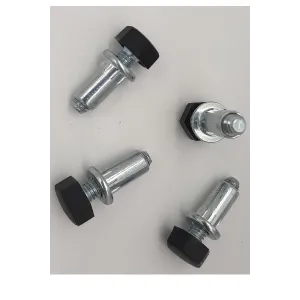 PIEDINO TAPPO NERO M6X25 CON BUSSOLA (20 pezzi)