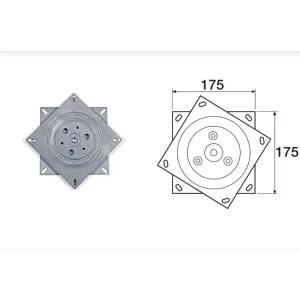 PIASTRA GIREVOLE MONTATA SU SFERE art.05.3303