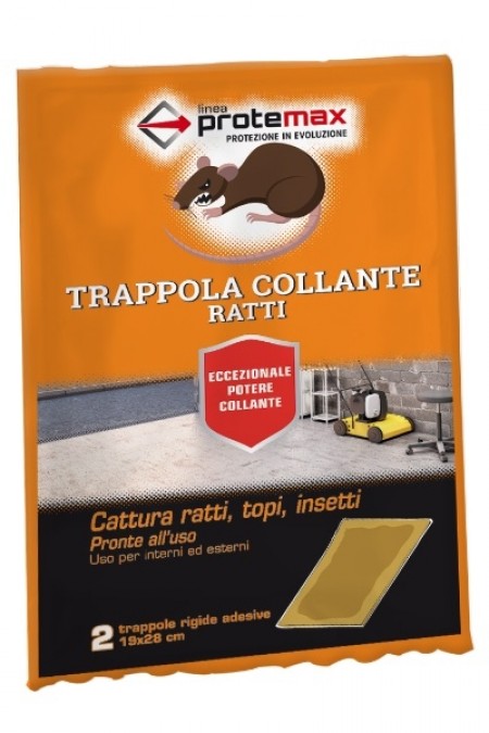 Kit Trappola Topi - Albagarden - 2 Tavolette con Colla, 2 Trappole